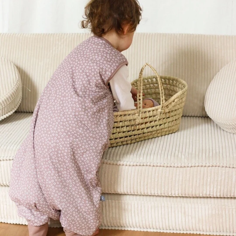 Schlafsack mit Füßen 2.5 TOG | Blume Berry
