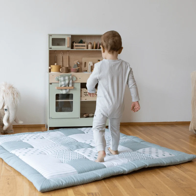 Patchwork Krabbeldecke | Essential Mint