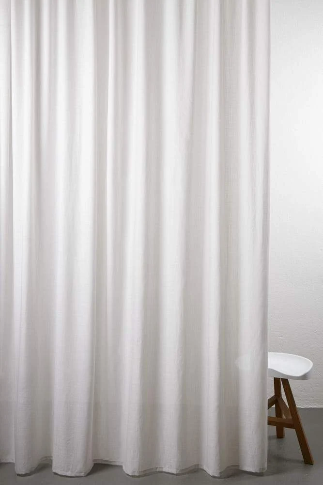 Wool Curtains Semi Transparent in Sand Color