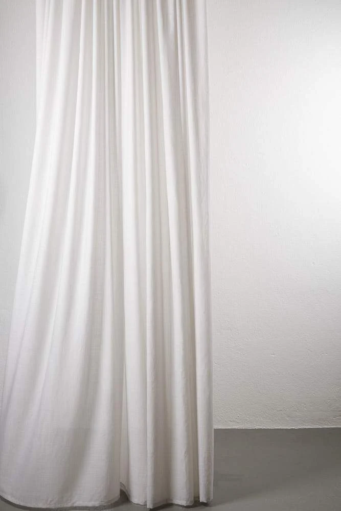 Wool Curtains Semi Transparent in Sand Color