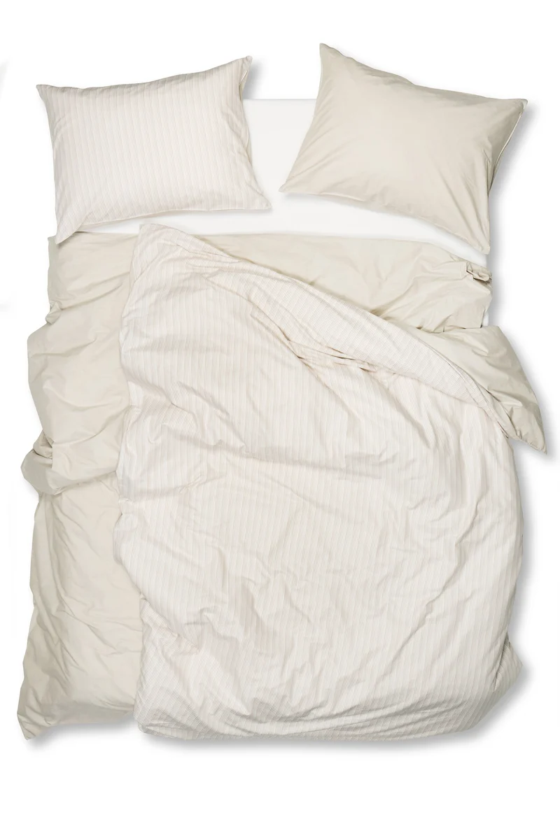 Pima Cotton Percale Bedding "Melange" - Sand
