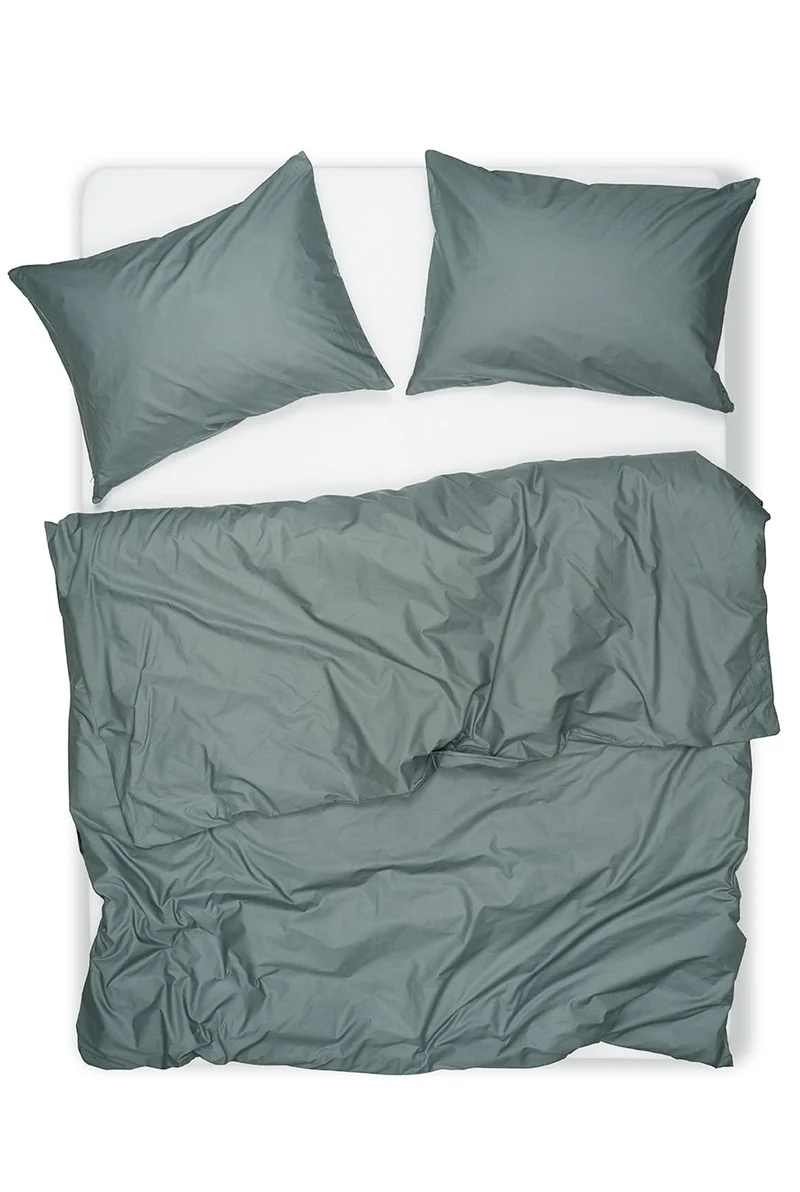 Pima Cotton Percale Bedding in Petrol Color