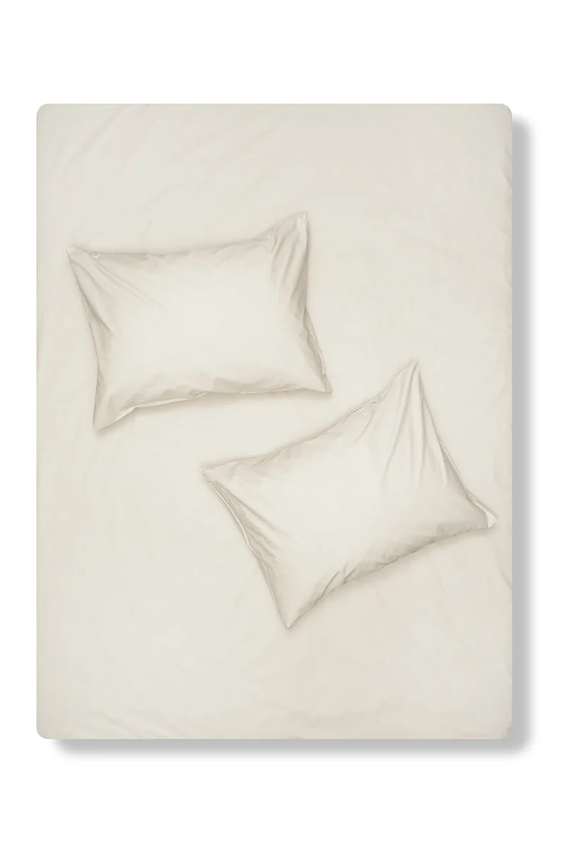 Pima Cotton Percale Bedding in Mid Grey Color
