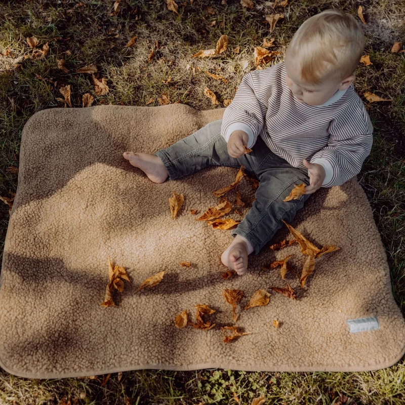 Babydecke aus Merinowolle | Essential Taupe