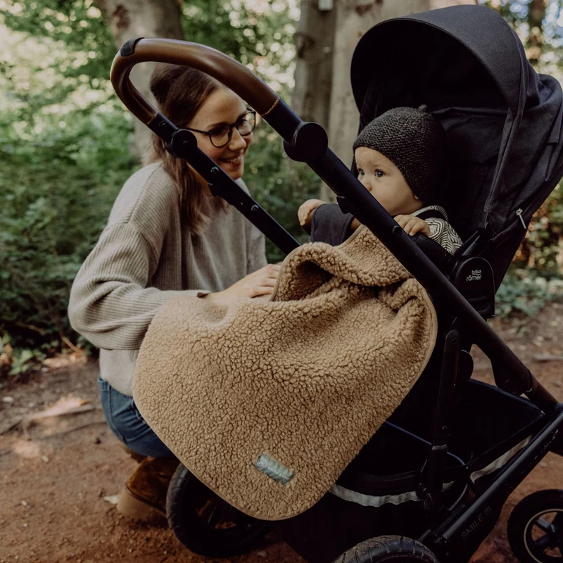 Babydecke aus Merinowolle | Essential Taupe