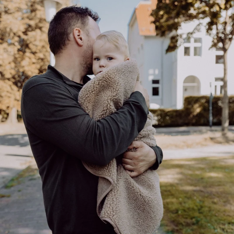 Babydecke aus Merinowolle | Essential Taupe