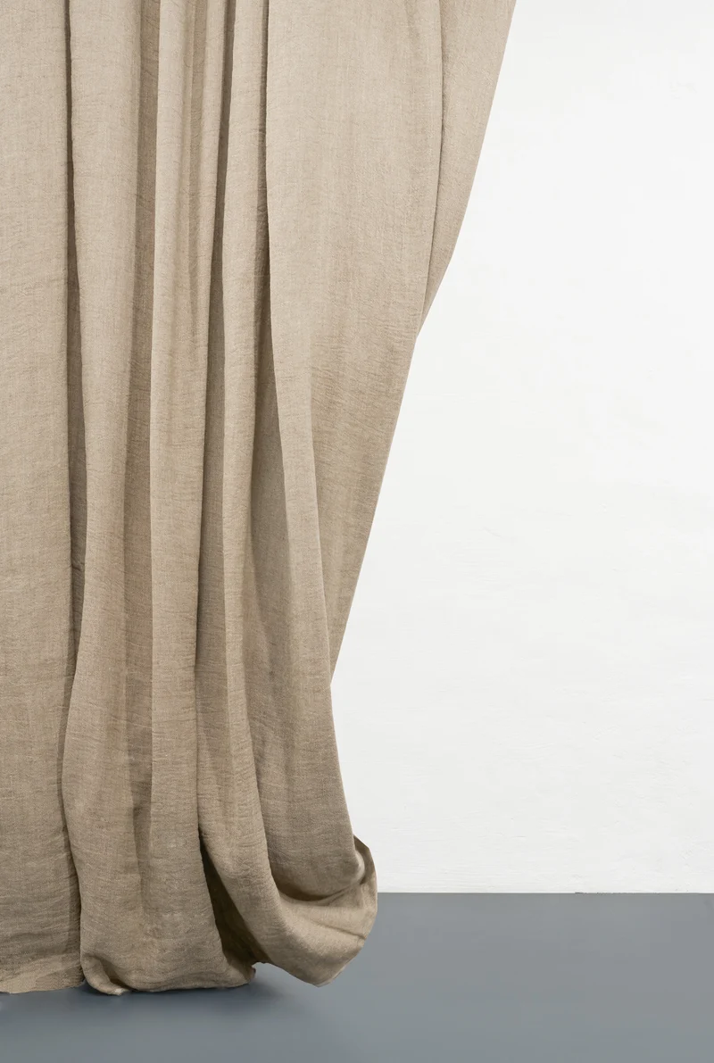 Heavy Linen Curtains "Maximus" in Olive Green Color