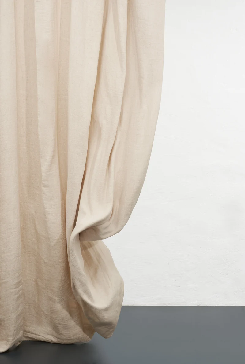 Heavy Linen Curtains "Maximus" in Linen White Color