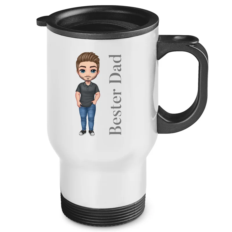 Dad Cup, perfekt für unterwegs - individueller Auto Thermobecher