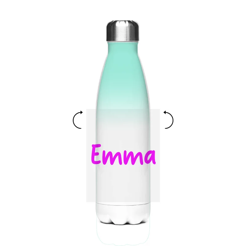 Schultrinkflasche "Einhorn" aus Edelstahl - individuelle Thermoflasche