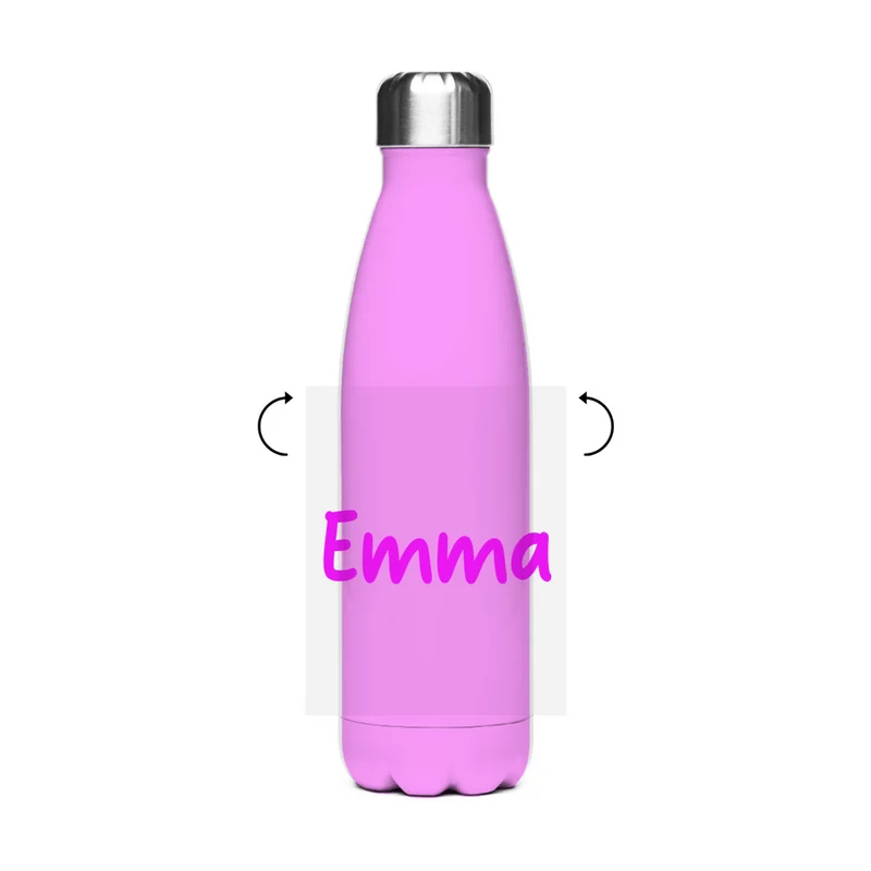 Schultrinkflasche "Einhorn" aus Edelstahl - individuelle Thermoflasche