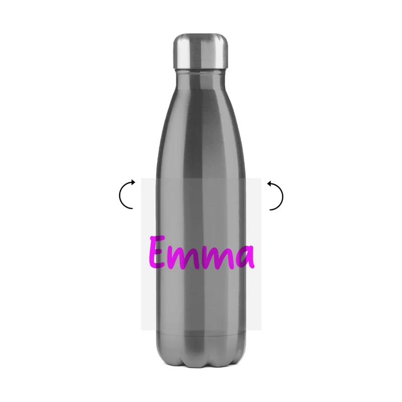 Schultrinkflasche "Einhorn" aus Edelstahl - individuelle Thermoflasche
