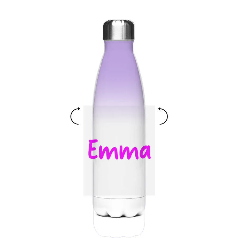Schultrinkflasche "Einhorn" aus Edelstahl - individuelle Thermoflasche