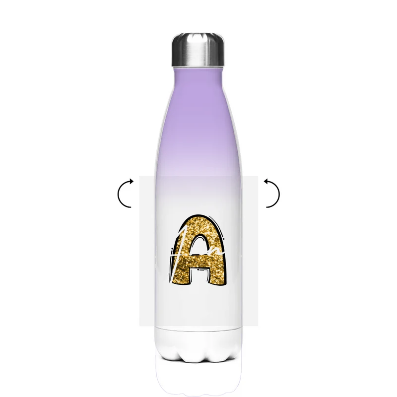 Mit Foto und Initialen - individuelle Büro Thermoflasche
