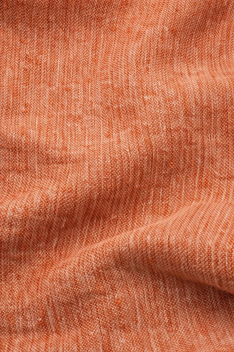 Heavy Linen Curtains "Maximus" in Coral Color