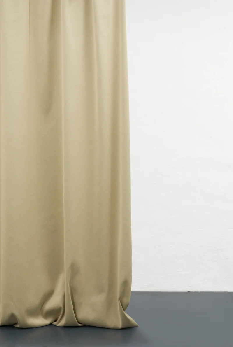 Blackout Curtains Twill Weave in Green Color