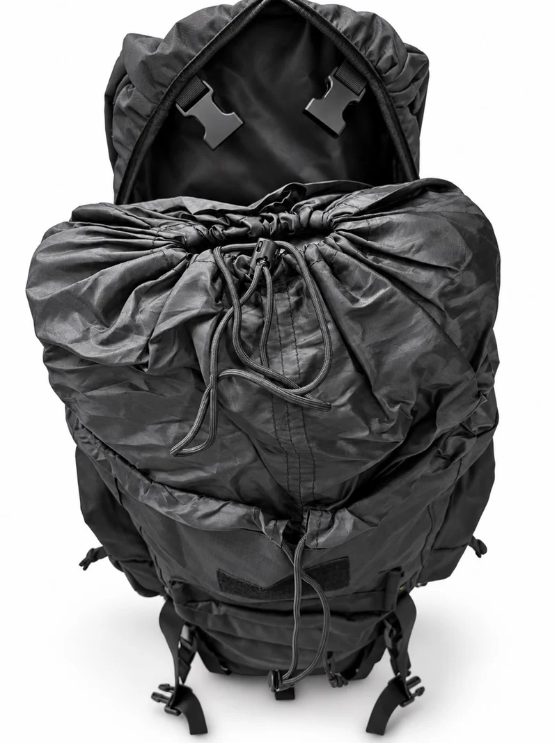 Wanderrucksack PACK 65L schwarz ergonomisch