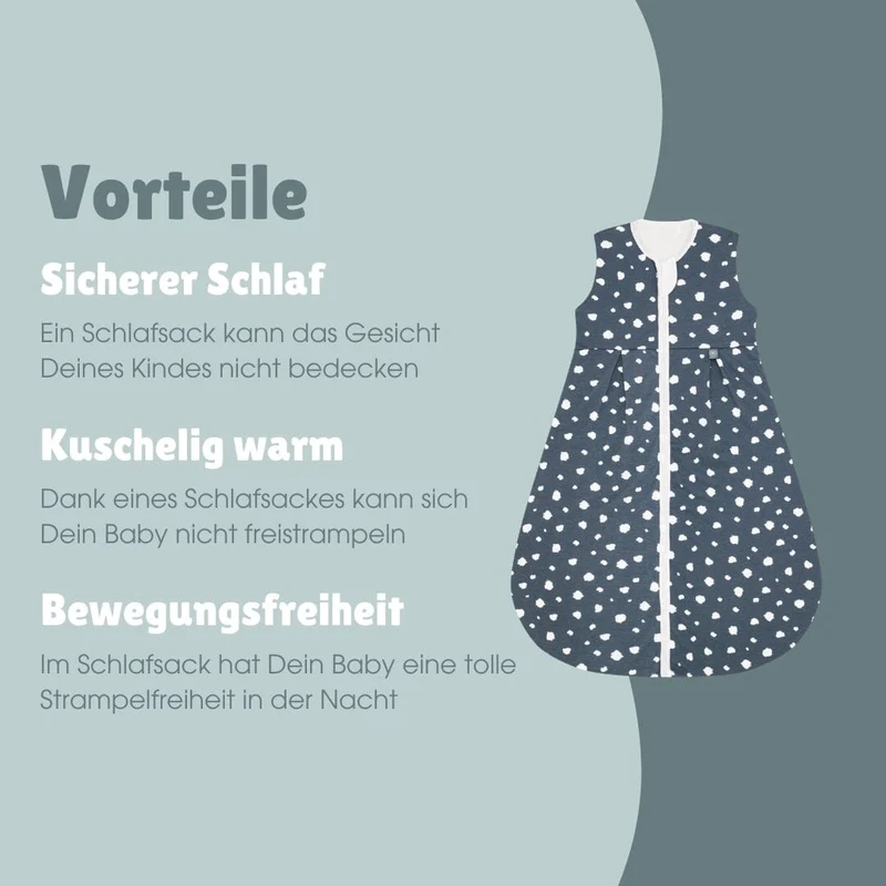Schlafsack 1.0 TOG | Punkte Blau