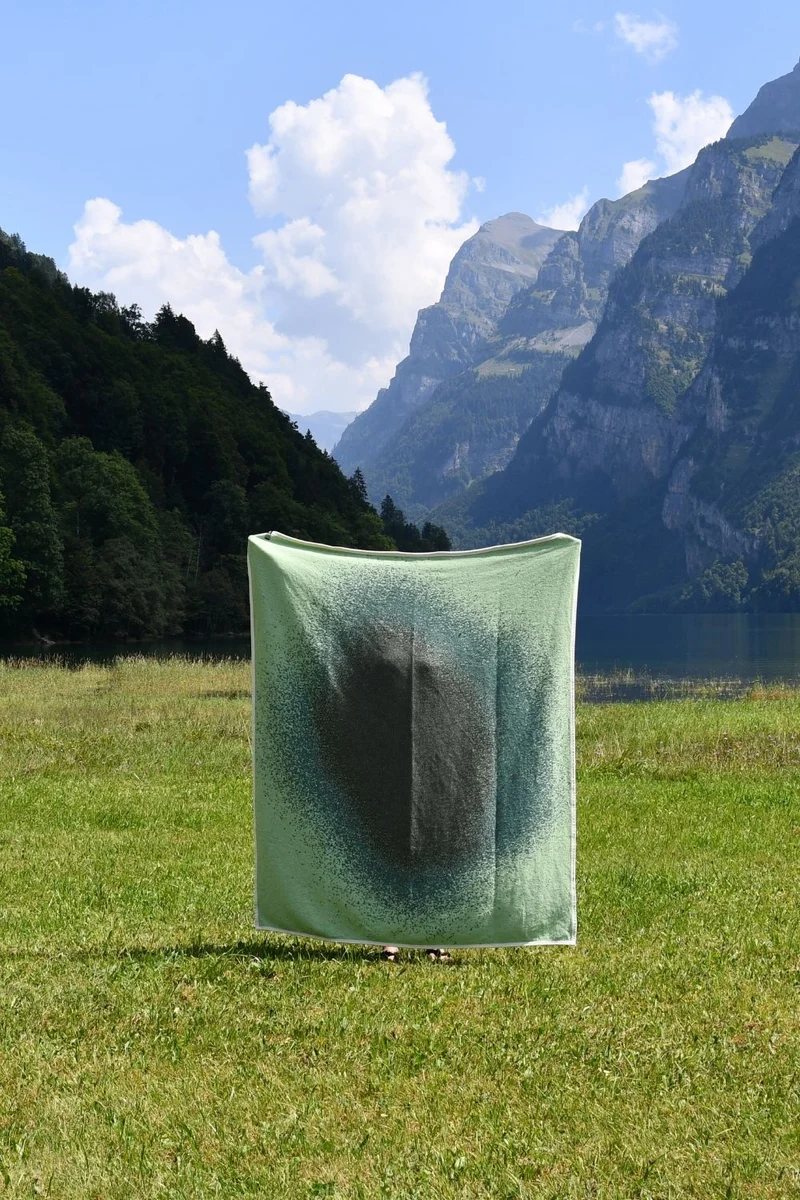 Cotton Blanket "Swarm" by Michele Rondelli