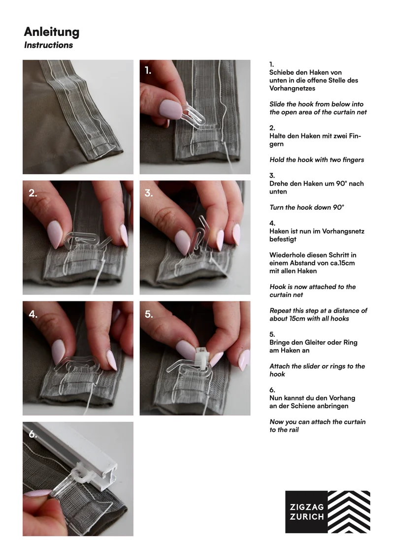 Linen Curtains in Anthracite Color