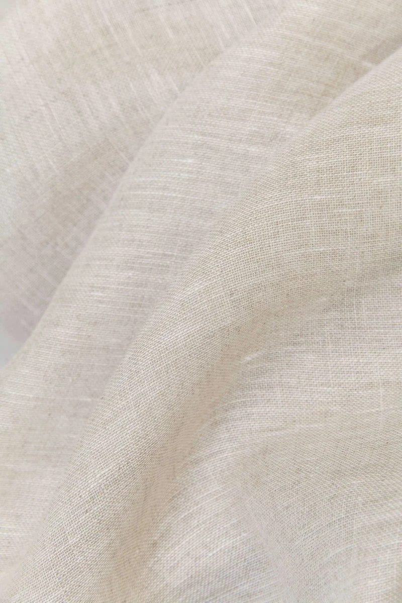 Linen Curtains in Sand Color
