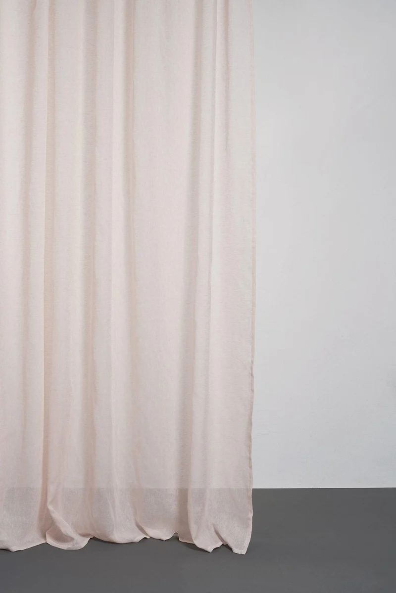 Linen Curtains in Pink Color