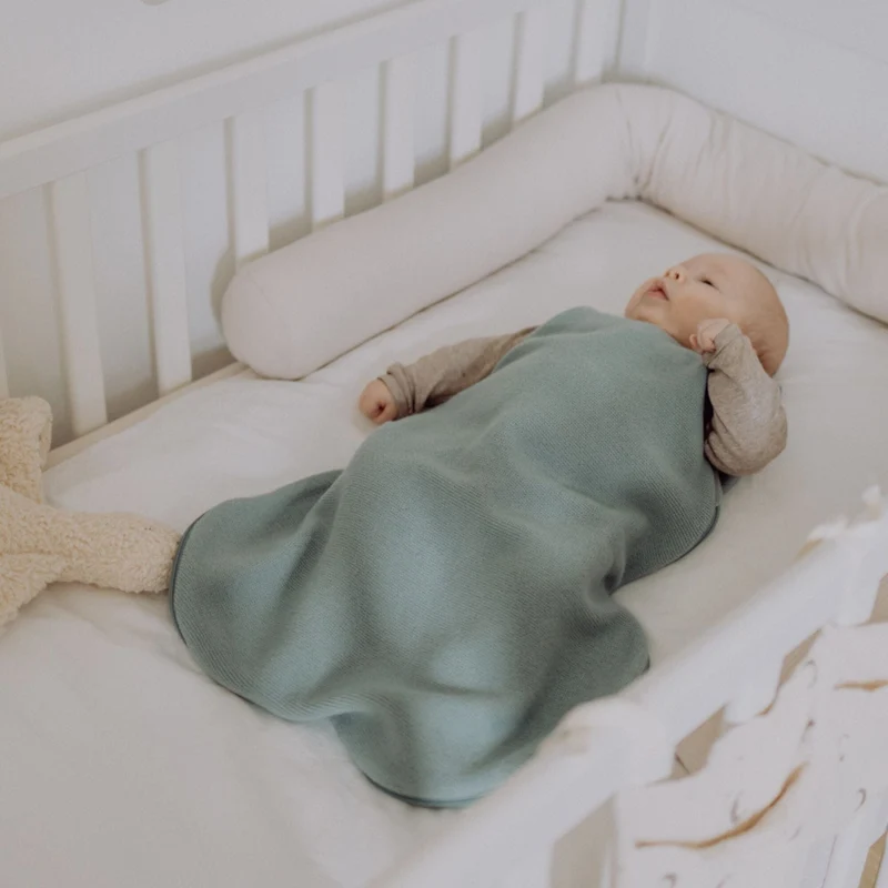 Babyschlafsack aus Merinowolle 1.0 TOG | Essential Mint