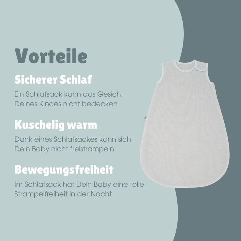 Babyschlafsack aus Merinowolle 1.0 TOG | Essential Grau