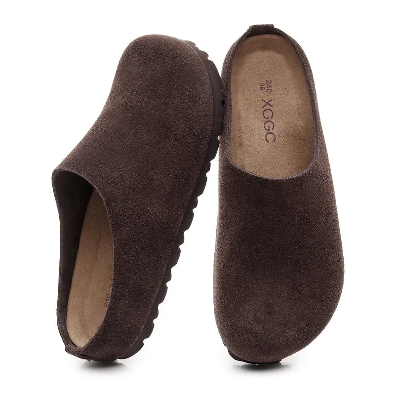 Sandalen mit Korkfußbett und Fußgewölbeunterstützung – bequeme, rutschfeste Lederclogs