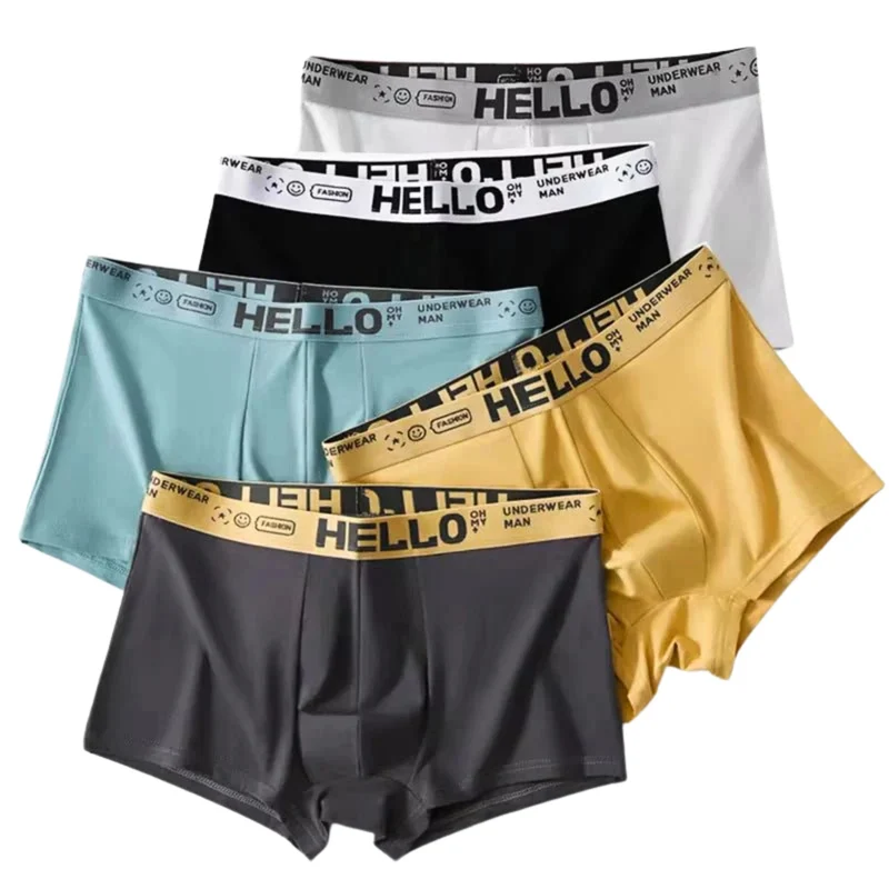 1/5 Stück atmungsaktive, schnelltrocknende Herrenunterwäsche, bequeme, dehnbare Boxershorts