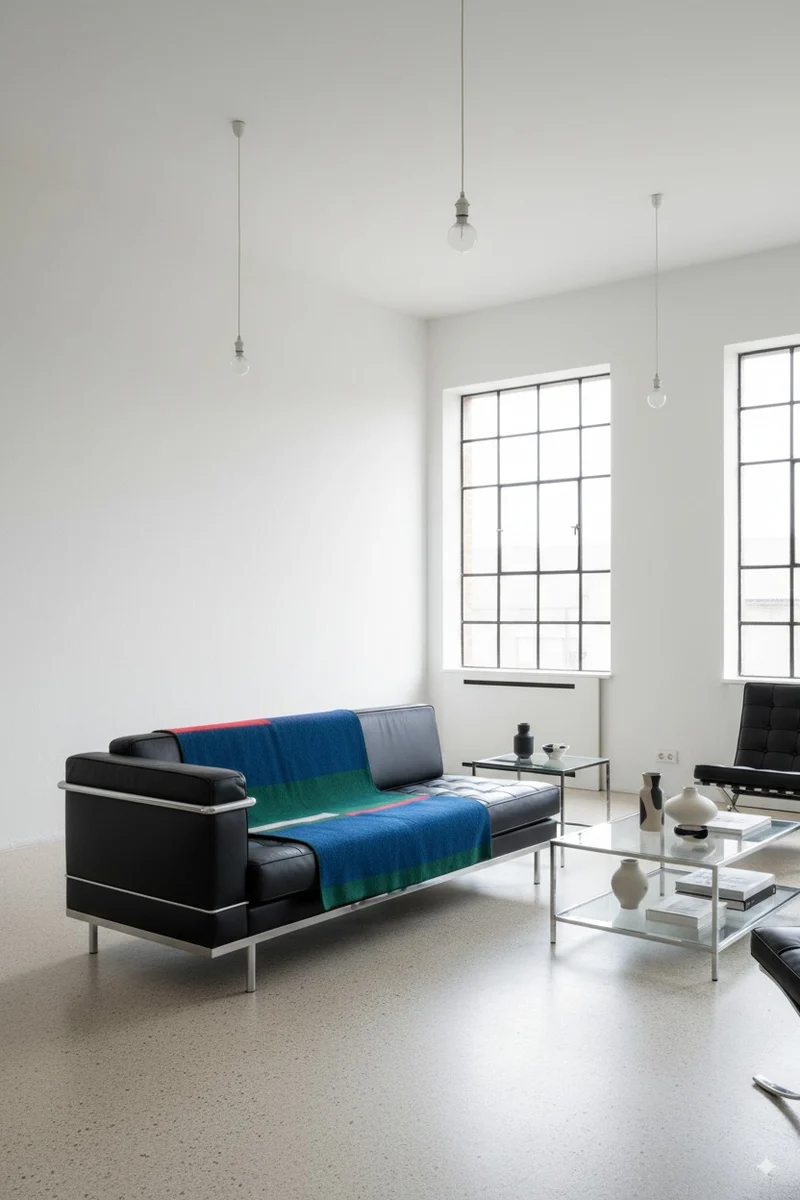 Wool Blanket "Bauhaused 1" by Michele Rondelli & Sophie Probst