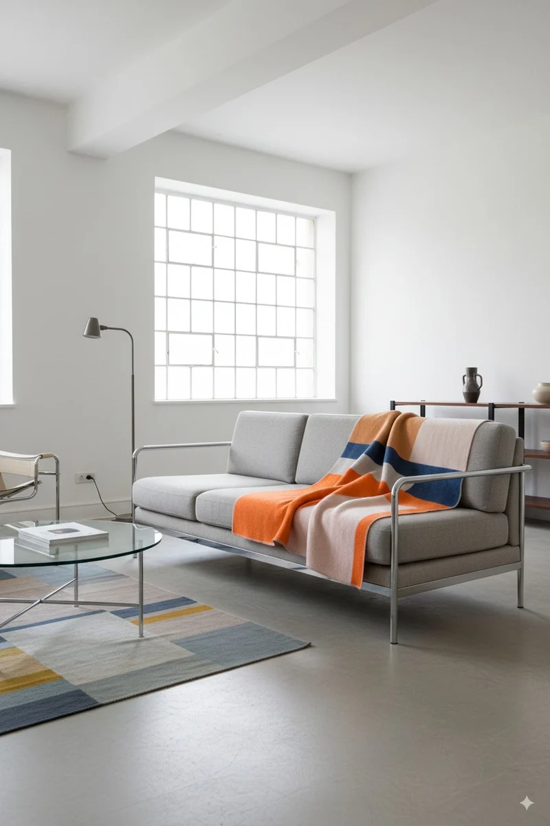 Wool Blanket "Bauhaused 2" by Sophie Probst & Michele Rondelli