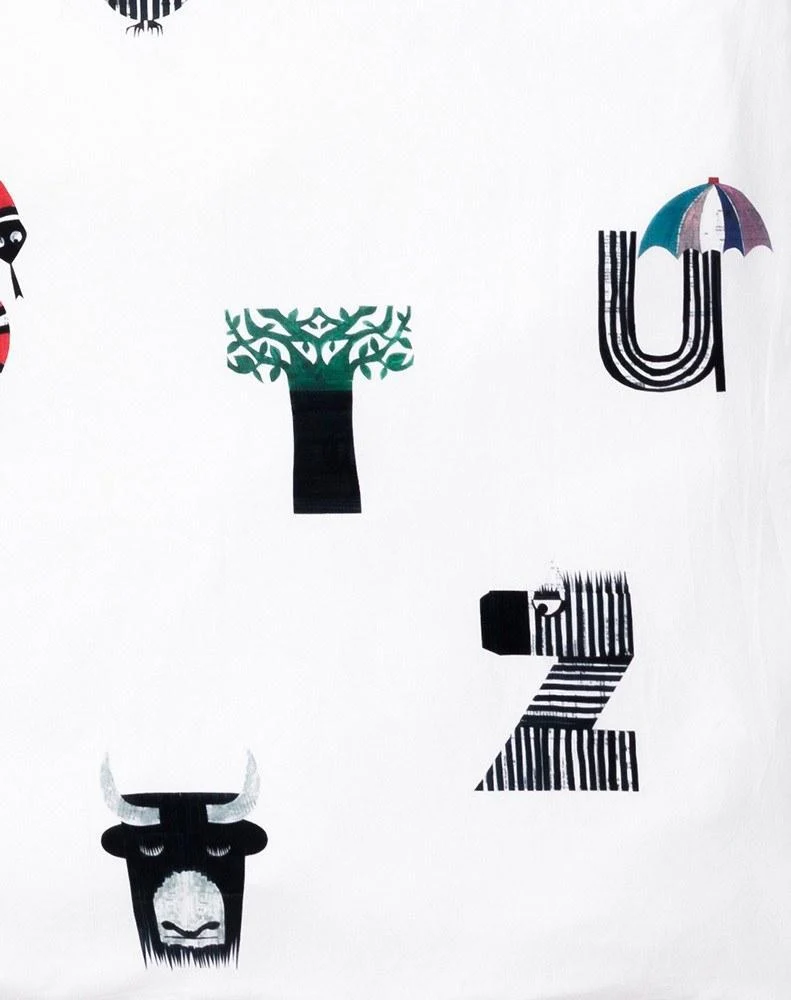 Kids Bedding "Alphabet City" by Natalie Born