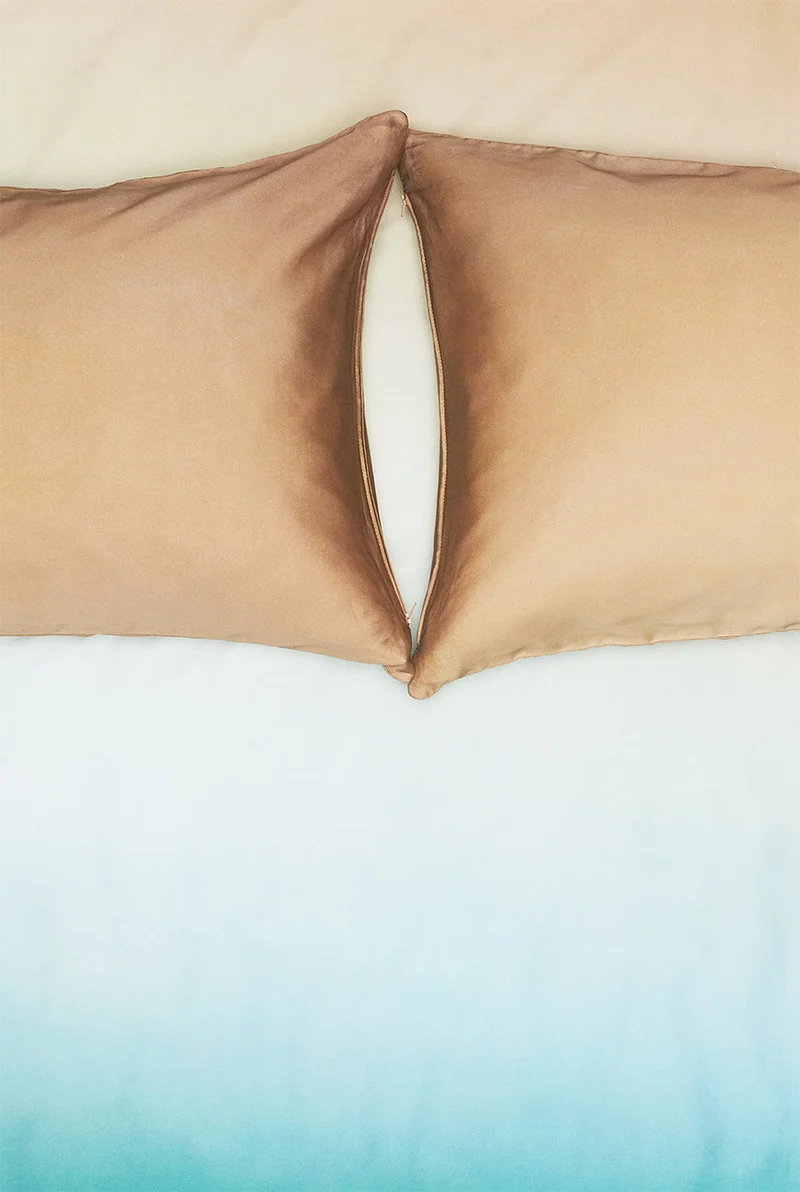 Artist Bedding Collection "Aura Green" by Michele Rondelli