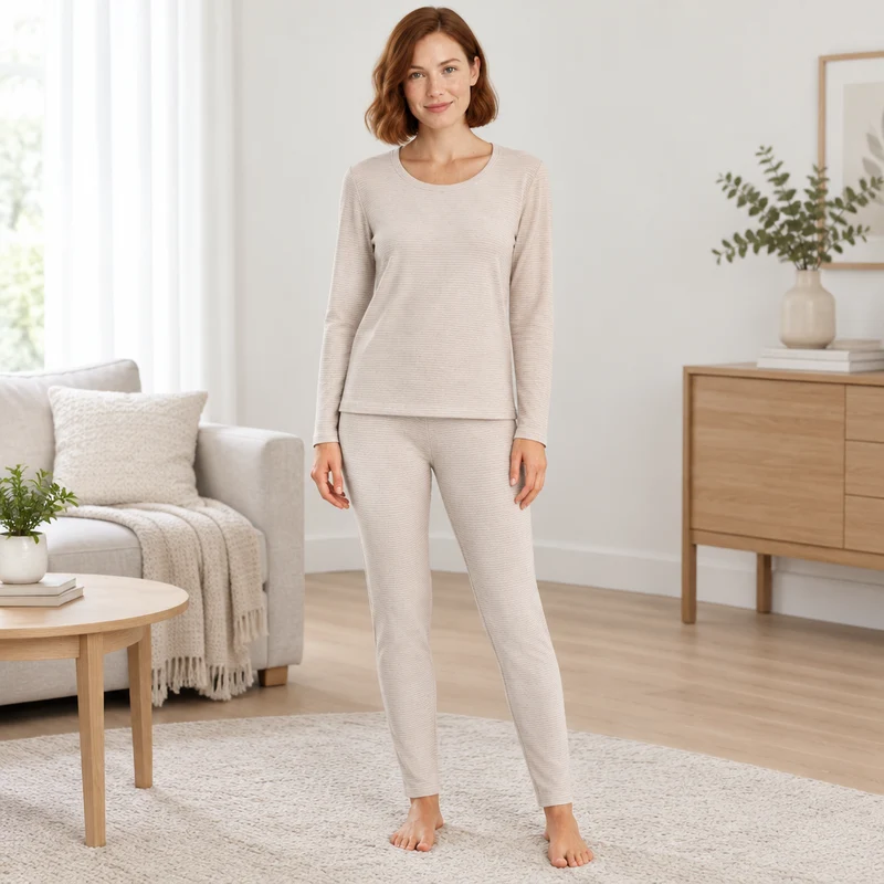 Luxury Cashmere Silk Thermal Set: Cozy Elegance for Autumn and Winter