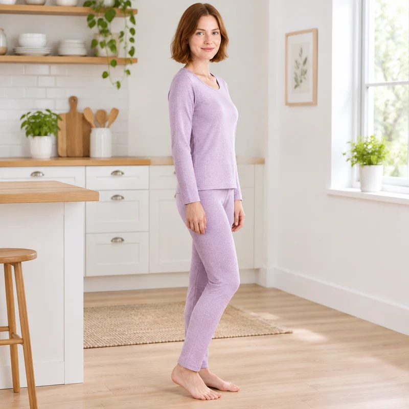 Luxury Cashmere Silk Thermal Set: Cozy Elegance for Autumn and Winter