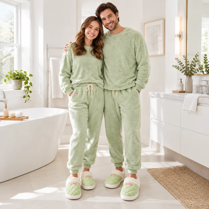 Plüschige, rutschfeste Kuschelpantoffeln für Paare: Gemeinsam winterlichen Komfort genießen