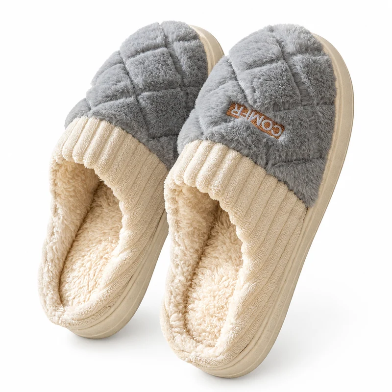 Plüschige, rutschfeste Kuschelpantoffeln für Paare: Gemeinsam winterlichen Komfort genießen
