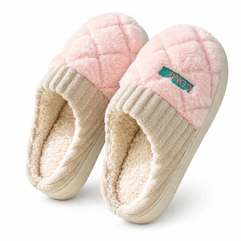 Plüschige, rutschfeste Kuschelpantoffeln für Paare: Gemeinsam winterlichen Komfort genießen
