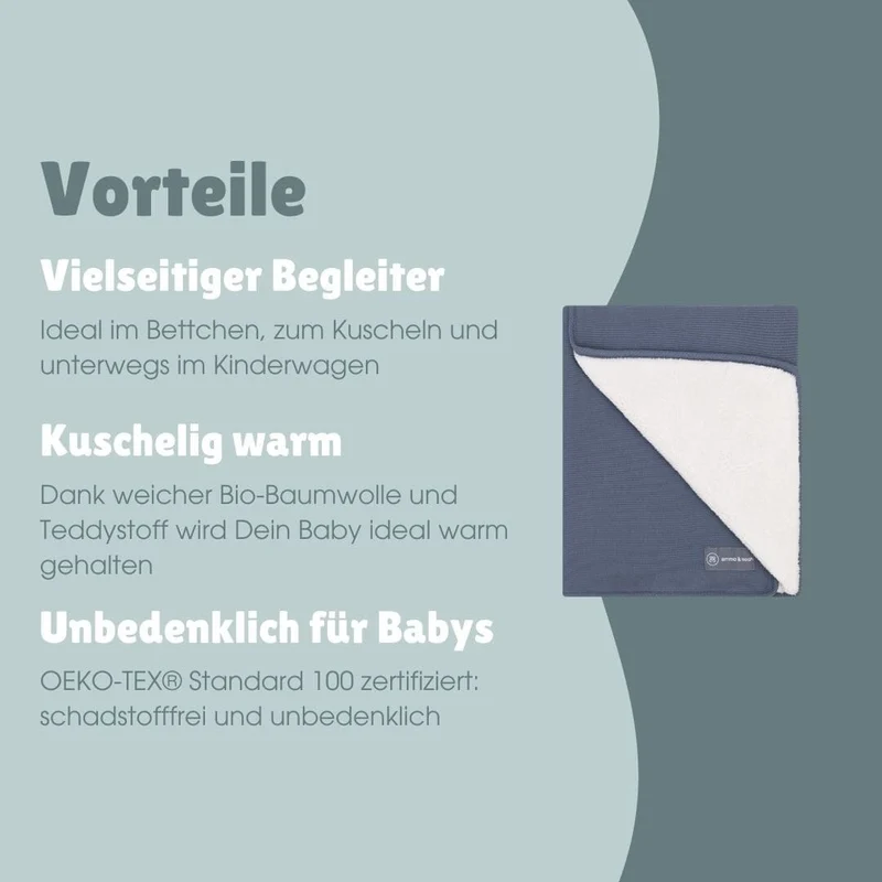 Kuscheldecke | Essential Blau