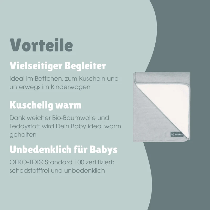 Kuscheldecke | Essential Grau