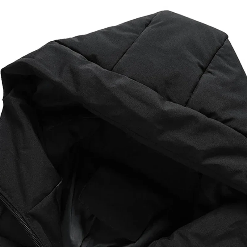 Dicke Winterjacke mit Kapuze aus Baumwolle für Herren – Stilvolle, winddichte Oberbekleidung