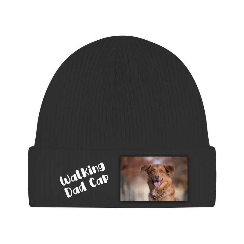Walking Dad Beanie - individuelle Strickmütze