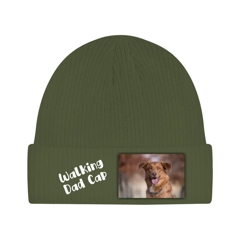 Walking Dad Beanie - individuelle Strickmütze