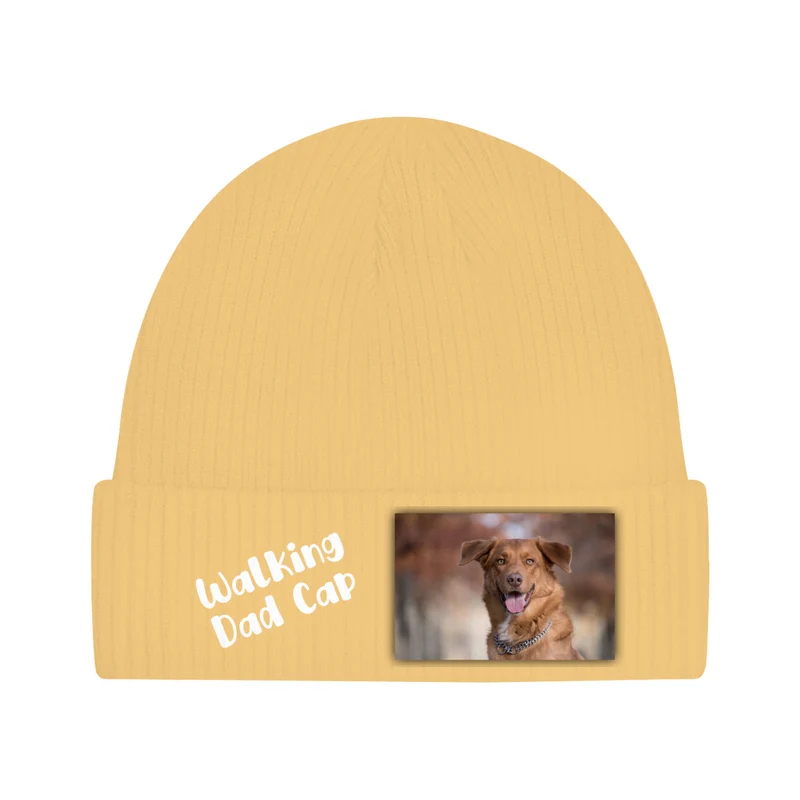 Walking Dad Beanie - individuelle Strickmütze