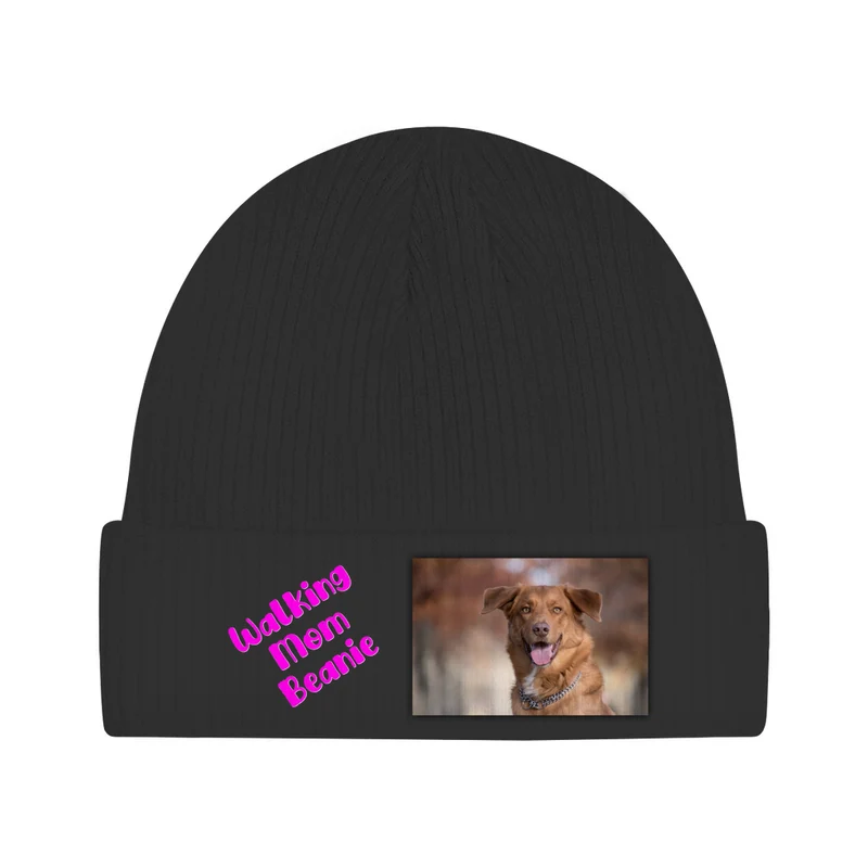 Walking Mom Beanie - individuelle Strickmütze