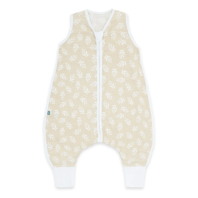 Musselin Schlafsack mit Füßen 0.5 TOG | Floral Sand