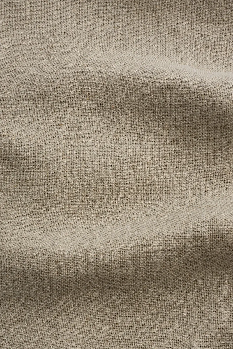 Linen Curtains Panama Weave in Flax Color