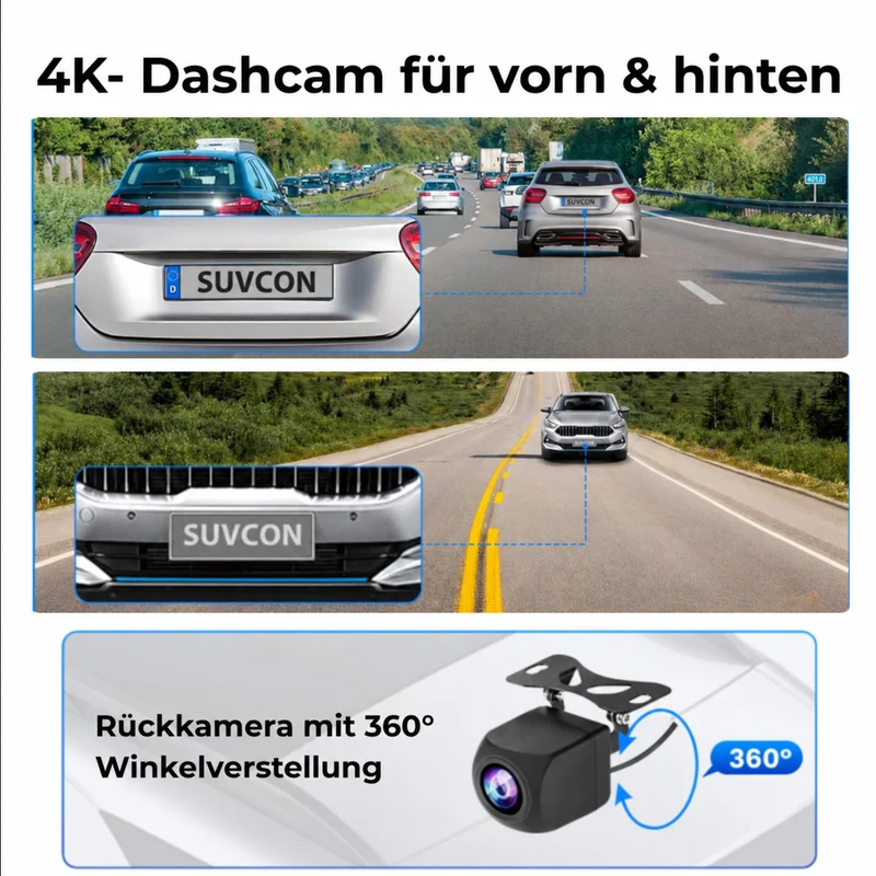 4K Dashcam 3,9 Bildschirm von Heimwert