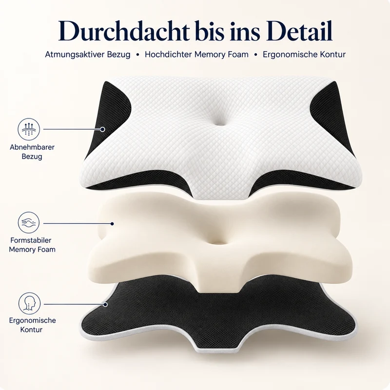 ErgoComfort Schlafkissen von Heimwert